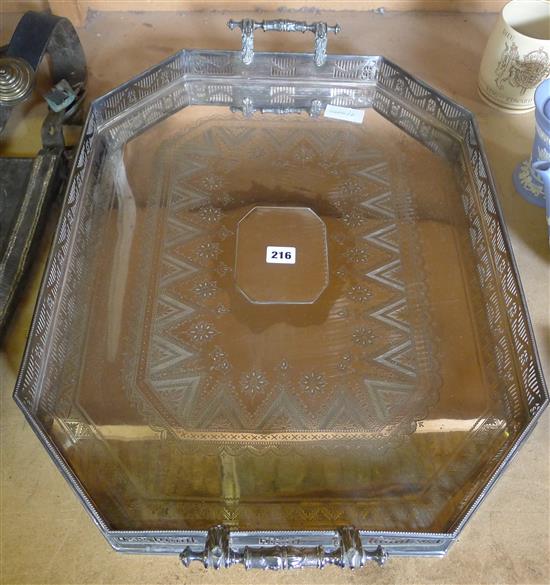 Elkington plated tray